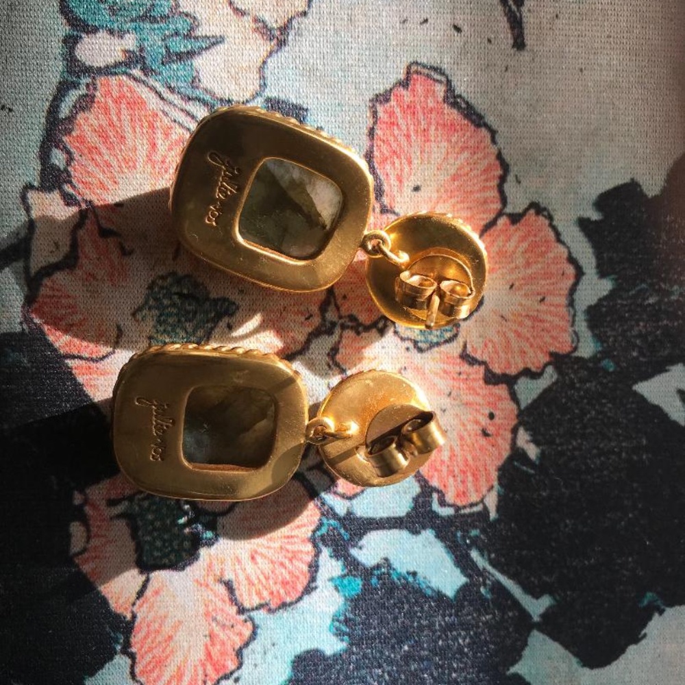 Julie Vos  Drop Earrings Pearl and Labradorite
